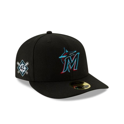 Miami Marlins Gorra | New Era MLB Jackie Robinson Day Low Profile 59fifty Fitted Cap Mexico - Negros